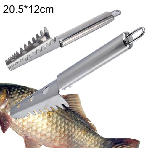 Talos Stainless Steel Fish Skin Scale Scraper Cleaner Brush