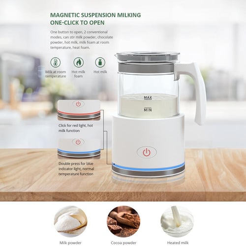 Electric Milk Frother and Steamer 4 in 1 Automatic Milk Warmer 400W  Non-Stick Interior 580ml Hot/Cold Stainless Steel Milk Foam Maker for  Coffee/Hot Chocolate Milk/Latte/Cappuccinos 