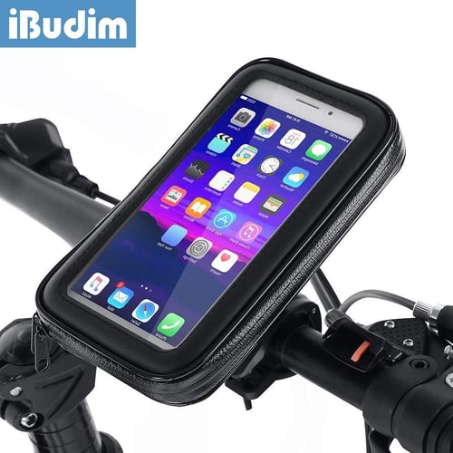 Bicycle Mobile Phone Holder Stand Waterproof Motorcycle Bike Phone Mount  Case 