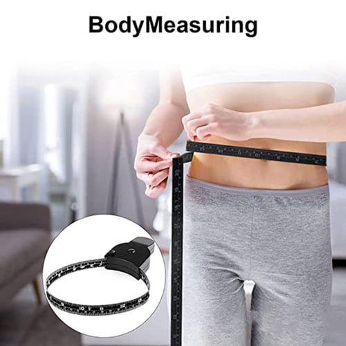 Podplug 2-pack Body Tape Measure 60 Inches, Auto Retractable Tape Measure  For Body Measurement and Weight- Loss, Accurate Tape Measure For Clothes