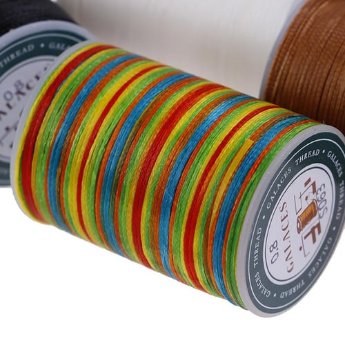 0.8mm 90m Leather Sewing Flat Waxed Thread Wax String Hand
