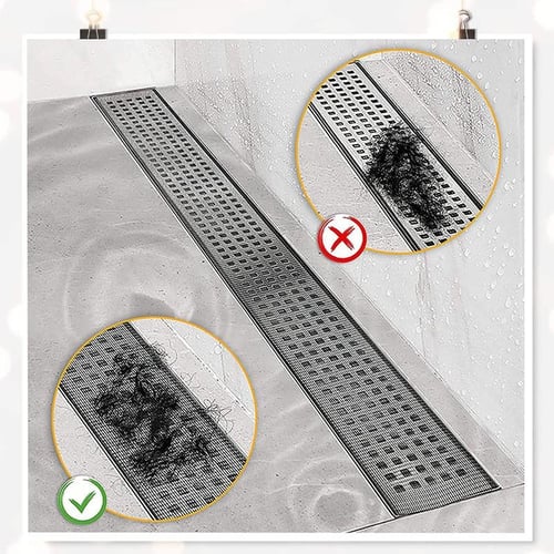 15 Pack Disposable Shower Drain Hair Catcher Waterproof Shower Drain Mesh  Sticker Hair Traps Stopper for Kitchen Bathroom Bathtub