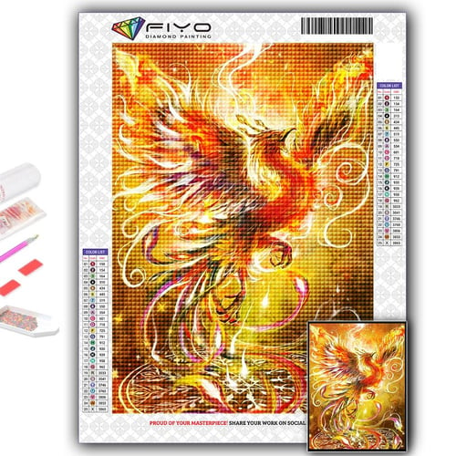 5D DIY Diamond Painting Phoenix Cross Stitch Diamond Art