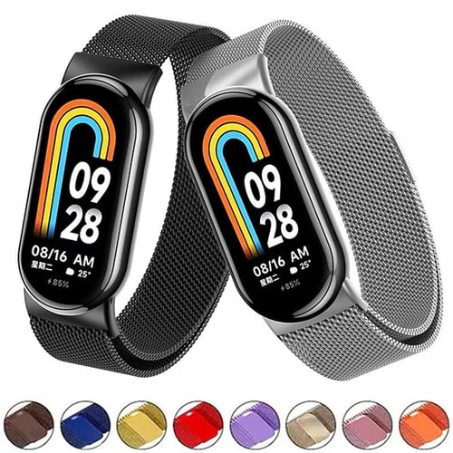 Milanese Loop for Xiaomi Mi Band 8 NFC Metal magnetic wristband