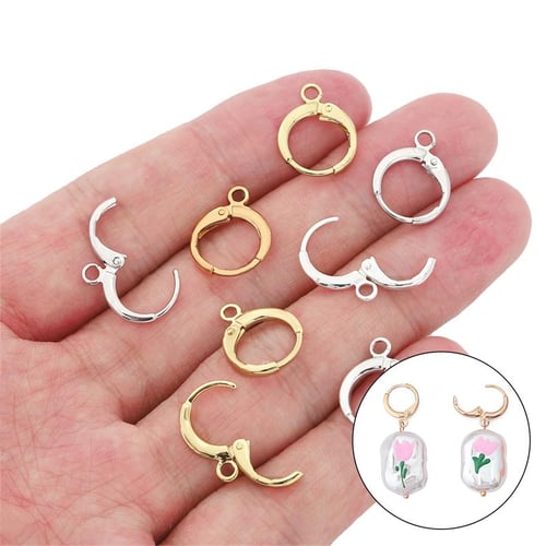 10Pcs Copper Plated Round French Hook Charm For DIY Necklace Bracelet  Earrings Jewelry Making Craft Accessories - buy 10Pcs Copper Plated Round  French Hook Charm For DIY Necklace Bracelet Earrings Jewelry Making