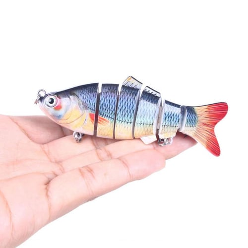 10cm/18g Artificial Fishing Lures 6 Segment False Hard Bait Fishing Tackle  Swimbait Crankbait With Treble Hooks - buy 10cm/18g Artificial Fishing Lures  6 Segment False Hard Bait Fishing Tackle Swimbait Crankbait With