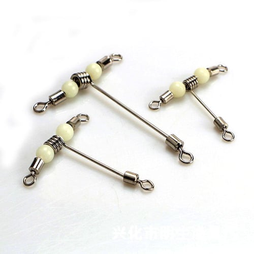 20pcs Luminous Beads /Swivel / 3-Way T Shape Stainless Wire Arms Fish Rig  Branch Balance Fishing Tackle Accessories - buy 20pcs Luminous Beads  /Swivel