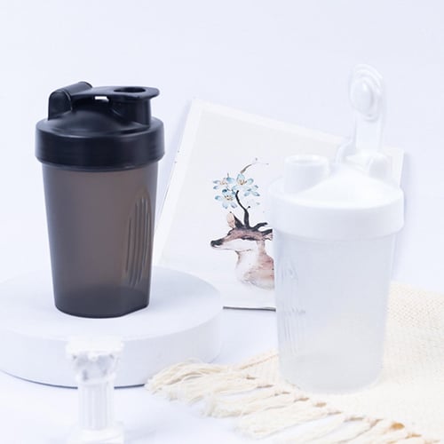 400ml Fitness Sports Water Bottle Fashion Simple Shaker Cup Protein Powder  Nutrition Milkshake Mixing Cup With Scale Water Cup