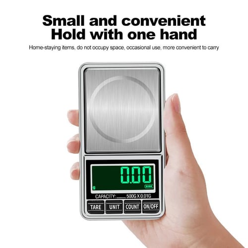 1000g x 0.01 USB Charging Small Kitchen Scale Mini Jewelry Electronic Scale