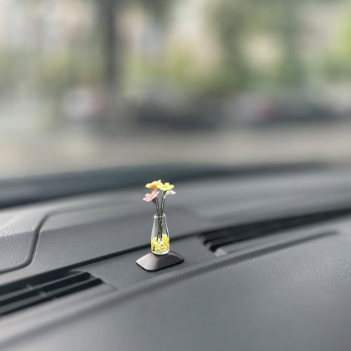 Cute Anime Car Interior Decoration Mini Rabbit And Vase Auto