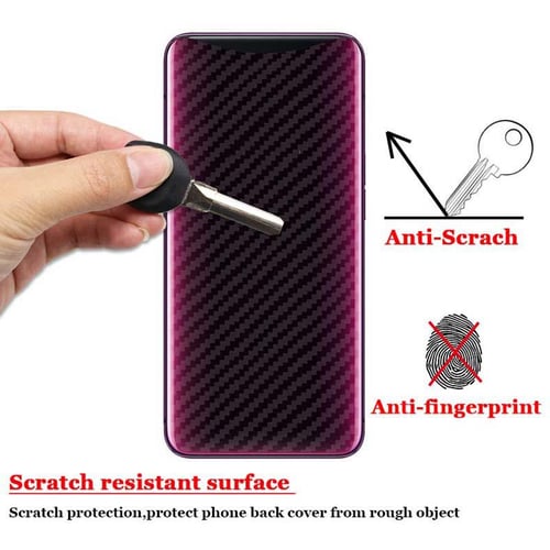 3D Carbon Fiber Skin Back Cover Screen Protector Film For iPhone 11 Pro Max