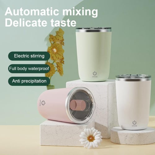 Cheap 400ml Portable Electric Mixing Cup Automatic Stirring Coffee Mug  Glass Lined Mugs for Office Gyms Parks School