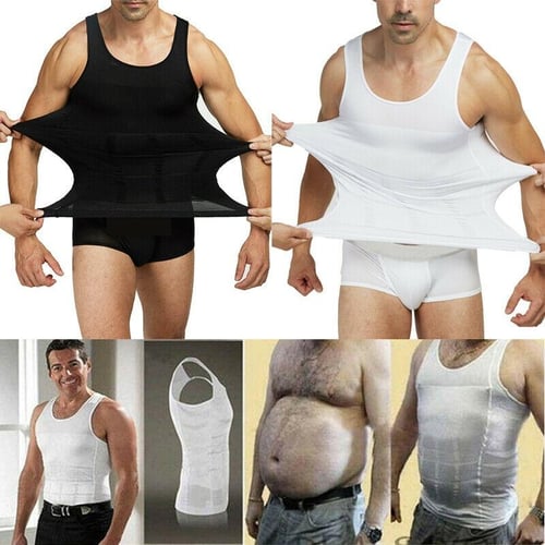 Cheap Men's Body Shaper Slimming Shirt Tummy Control Vest Chest Compression  Base Layer Abdomen Slim Muscle Tank Tops Shapewear Waist Trainer  Undershirts