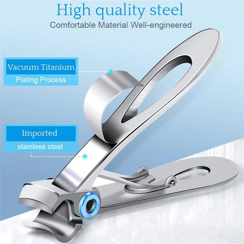 Nail Clippers Surgical Grade Steel Extra-Wide Jaw Cuts Thick Nails  Professional Series Heavy-Duty Nail