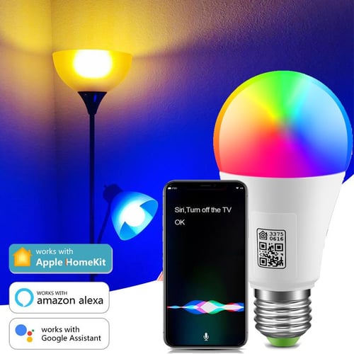 Scan Homekit QR Code Connect WiFi Smart Light Bulb RGB E27 9W LED Lamp App  Control Work Apple Home Kit Siri Alexa Google Home - buy Scan Homekit QR  Code Connect WiFi