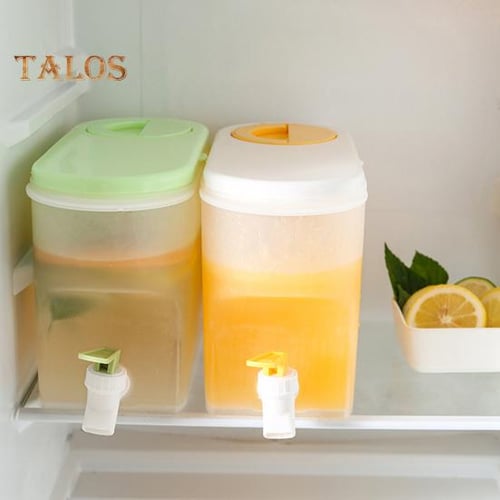 Cold Bubble Juice Bucket Household High Temperature Resistant Cooling Kettle  For Refrigerator Cold Water Bucket Plastic Food Cold Kettle With Tap 