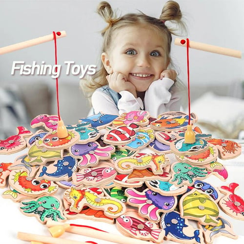 Magnetic Fishing Poles Coordination Kids Toy for Children Boys