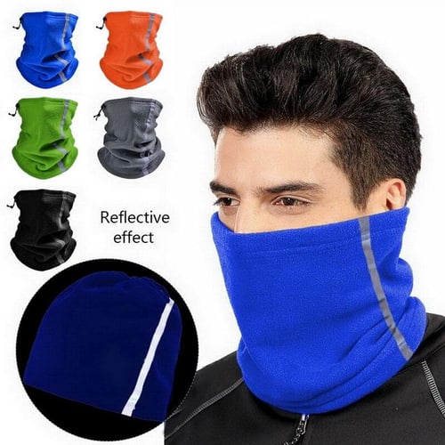 Winter fishing polar fleece neck gaiter tube face mask bandana