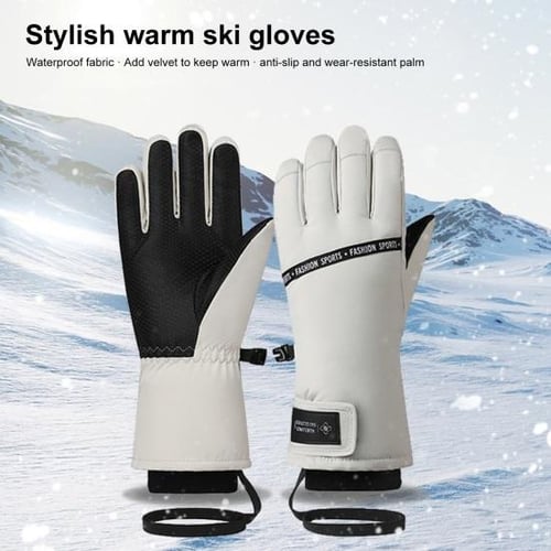 1pair Waterproof And Cold Proof Mens Gloves With Non Slip Grip And