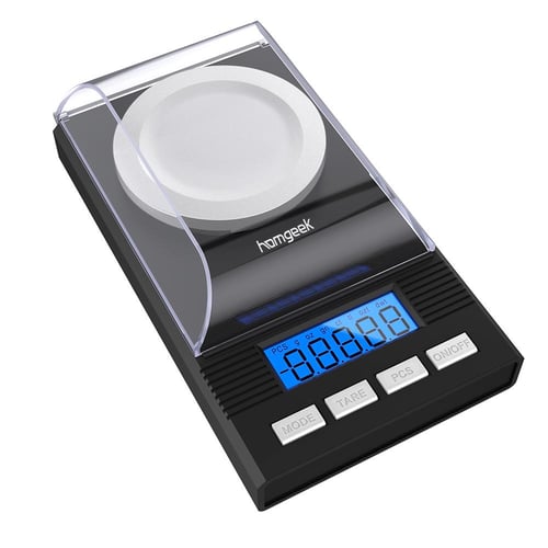 High Professional Digital Milligram Scale 50g0.001g Electronic Balance Powder Scale Gold Jewelry Carat Scale Digital Weight with Calibration Weight