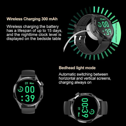 2023 New GT4 Pro NFC Smart Watch Men Heart Rate IP68 Waterproof