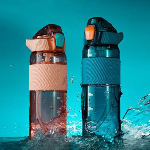 650Ml Water Bottle Outdoor Sport Fitness Water Cup Large Capacity Spray  Bottle Bpa Free Drinkware Travel Bottles