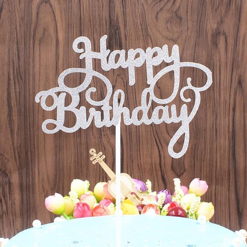 1pc/10pcs Happy Birthday Cake Topper Star Birthday Cake Topper