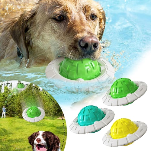 Dog Toys for Aggressive Chewers Irregular Squeaky Dog Toy Outdoor Flying Disc Interactive Training Toy Dog Teeth Grinding Ball