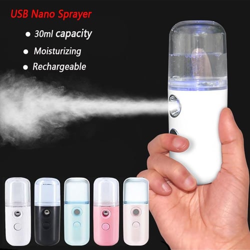 Cordless Handheld Airbrush Portable Nano Sprayer USB Skincare Compressor for Beauty Nano Moisturizing Spraye