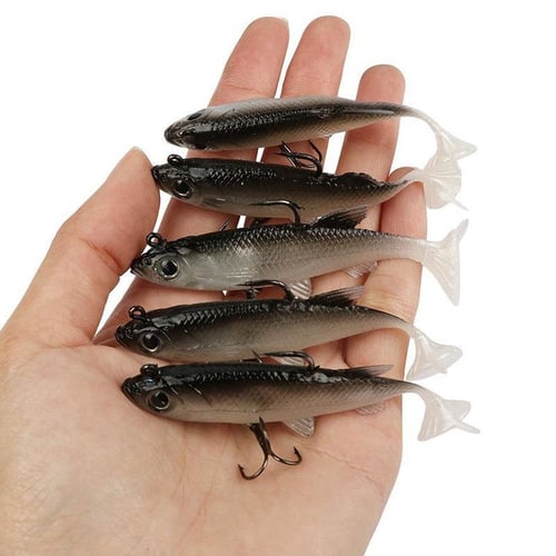 1Pc Silicone Fishing Lures Artificial Bait Bass Fishing Bait Cool