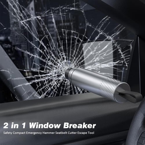 2 In 1 Car Safety Hammer Window Glass Breaker Car Seat Belt Cutter Alloy Car  Emergency Escape Tool - buy 2 In 1 Car Safety Hammer Window Glass Breaker  Car Seat Belt