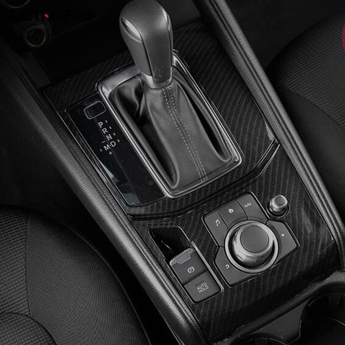 For Mazda CX-5 CX5 KF 2017-2022 2023 Carbon Fiber Gear Shift Box