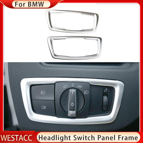 4pcs Chrome Window Lift Switch Frame Cover Trim For BMW X1 F48 Car  Accessories