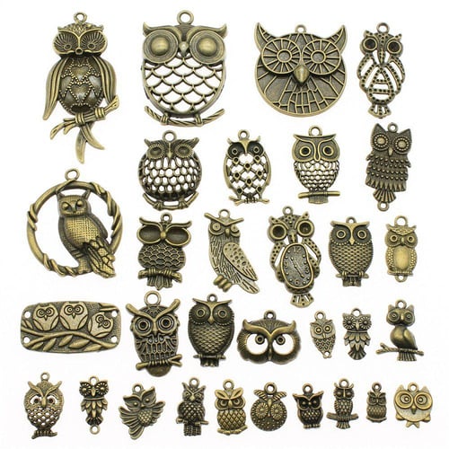 WYISYWG 30 Gram Charm Making Jewelry Owl Random for DIY Jewelry