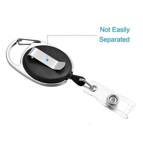 Fashion Pearl Retractable Badge Reel Lanyard with ID Card Holder