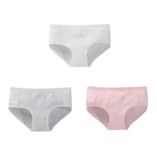 4Pcs Children's Panties 8-14Years Old Teenage Cotton Underwear