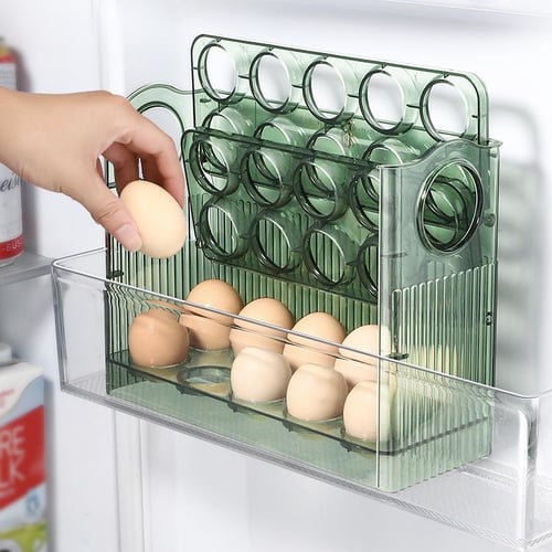 10 Grids Egg Storage Holder Refrigerator Non-slip Egg Storage Box Egg Keep  Fresh Tray Kitchen Egg Storage Airtight Container