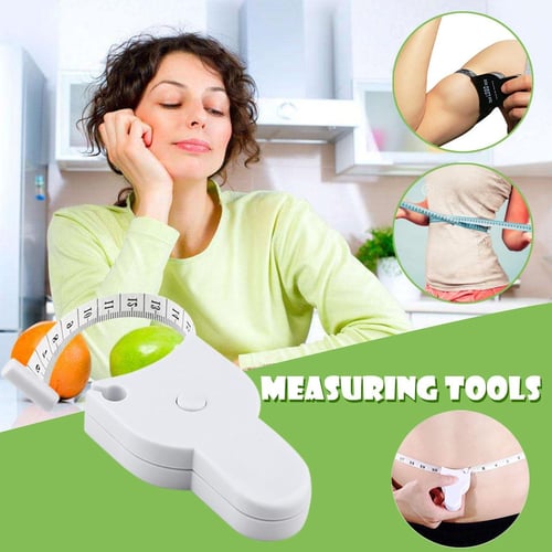 1pc Automatic Measuring Body Tape Measure For Waist, Arms, Legs, Head, Soft  Ruler, Cloth Sewing Tape Measure