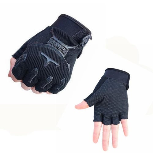 Cycling Gloves for Kids Boy Breathable Half Finger Gloves Mitten