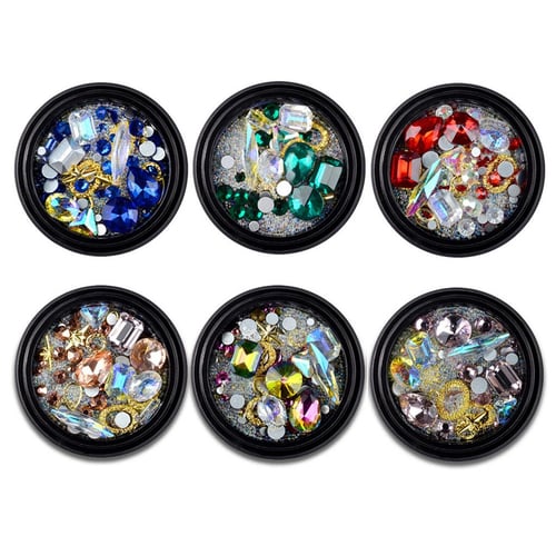 1 Box Sparkling Nail Rhinestones Create Stunning 3D Nail Art with