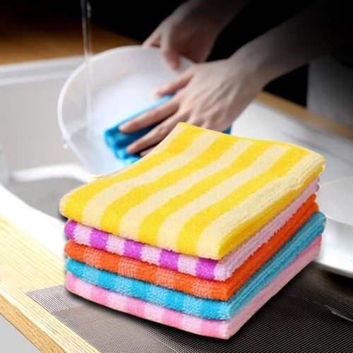 1/2/5/10Pcs Microfiber Cleaning Cloths Multi-Purpose Cleaning