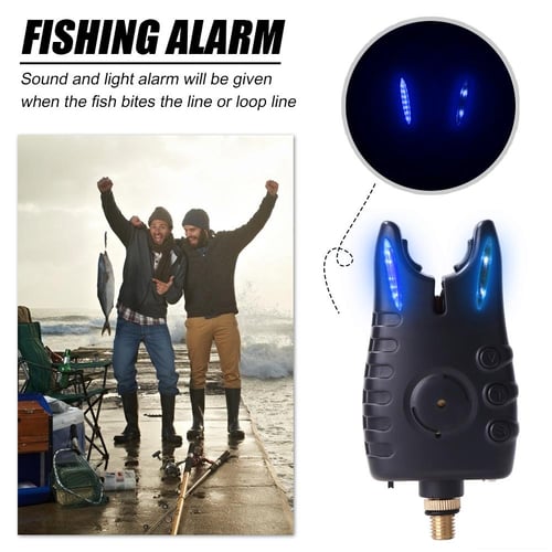 1pc Waterproof Electronic Fishing Alarm, Fish Bite Indicator, LED Light  Bite Alarm
