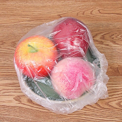 50pcs Clear Food Cover, TPE Food Wrap, Reusable Elastic Food Fresh Keeping  Cover For Home