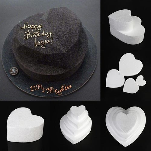 5pcs Craft Foam Hearts Heart Shaped Styrofoam Polystyrene Foam Heart for  DIY Craft Modeling Foam Flower