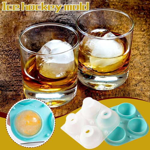 1pc Ice Ball Maker 2.4 Inches Big Ice Ball Mold Silicone Cute Bulb-shaped  with Funnel for Whiskey Cocktails 