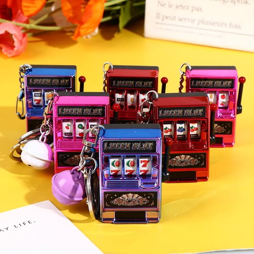 mini slot machine keychain