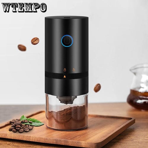 Electric Coffee Bean Grinder USB Type-C Charging Coffee Bean Mill Grinder  Espresso Spice Grinder for Drip Coffee Kitchen Tool