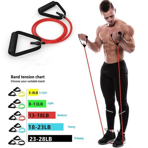 One-line Stretcher Latex Stretch Rope Leg Exercise Resistance Band