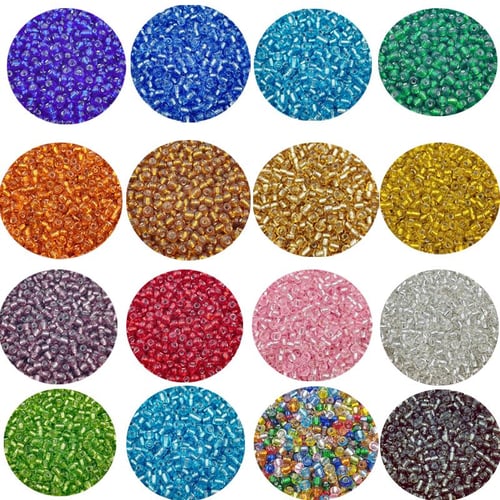 Charms Beads or Spacers 16 Multicolor Crystals For Bracelets Etc. New