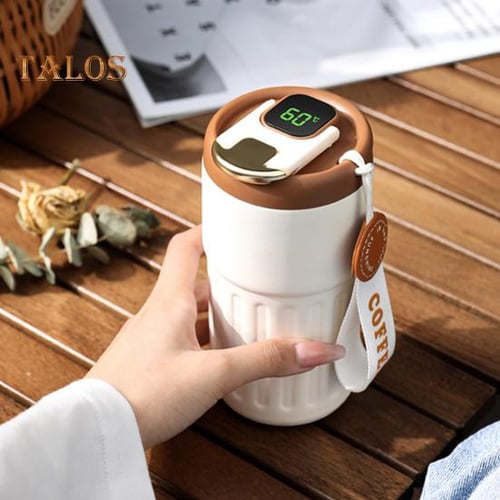 Coffee Thermos With Temperature Display 450ml Keep Warm And Cold